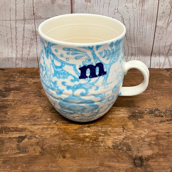 Anthropologie M homegrown monogram mug - Picture 1 of 4